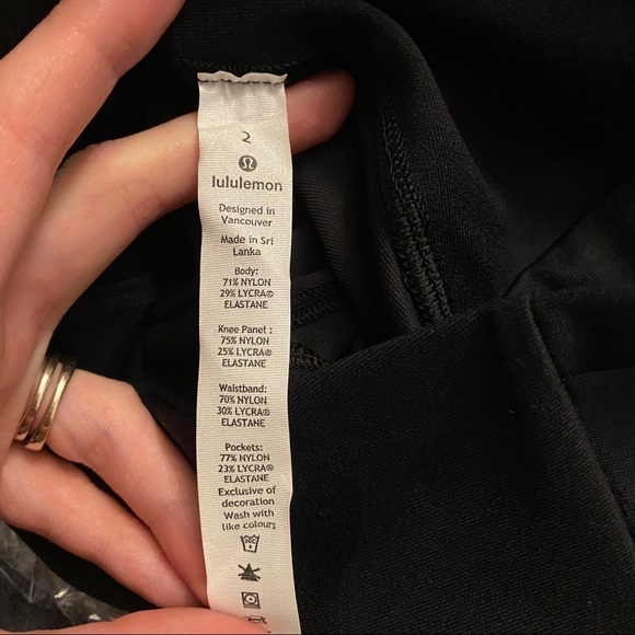 Lululemon • NWOT Black Crops 23” - Picture 8 of 10